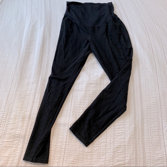 Old Navy Maternity - full panel black maternity leggings - Picture 1 of 3